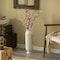 Uniquewise Decorative White Metal Floor Vase With 2 Gold Handles for Entryway, Living Room or Dining Room QI004444 - alternate 2
